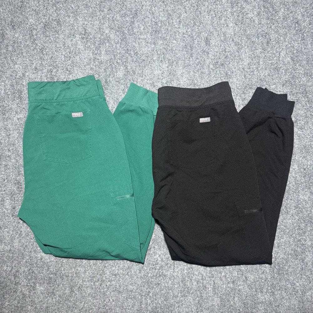 FIGS Technical Collection Zamora Jogger Scrub Pants Women Medium Lot of 2